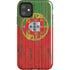 Portuguese Flag Dark Wood iPhone 11 Impact Case